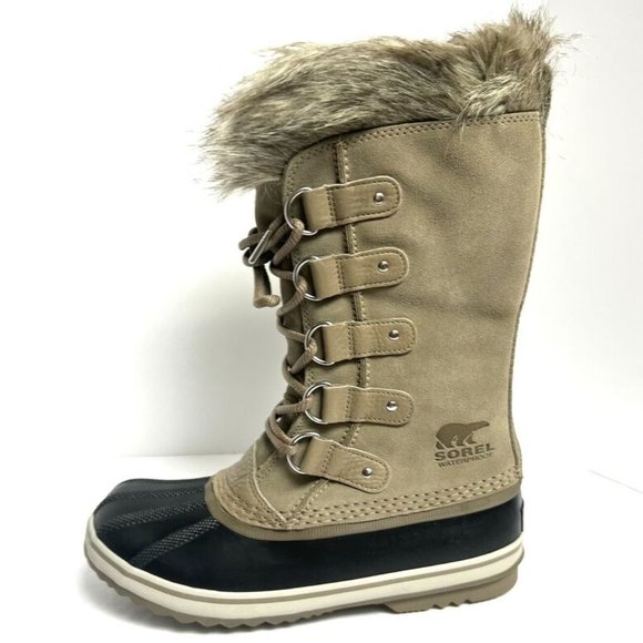 Sorel Women's Joan Of Arctic Waterproof Winter Boots Khaki, Size 9.5M - Picture 1 of 6